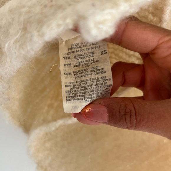 Sisley made in Italy butter-yellow mohair and wool sweater, small - Picture 3 of 4